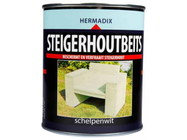 steigerhoutbeits hermadix schelpenwit 0.75L