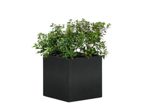 Bloembak Mohawk zwart 50x50cm