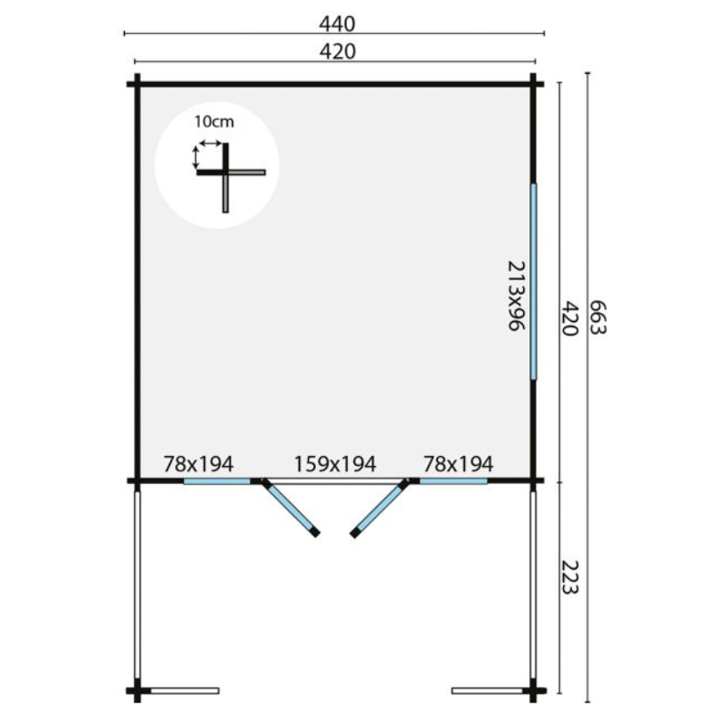Blokhut Ipswich 6 Blokhut Ipswich - Afbeelding 6