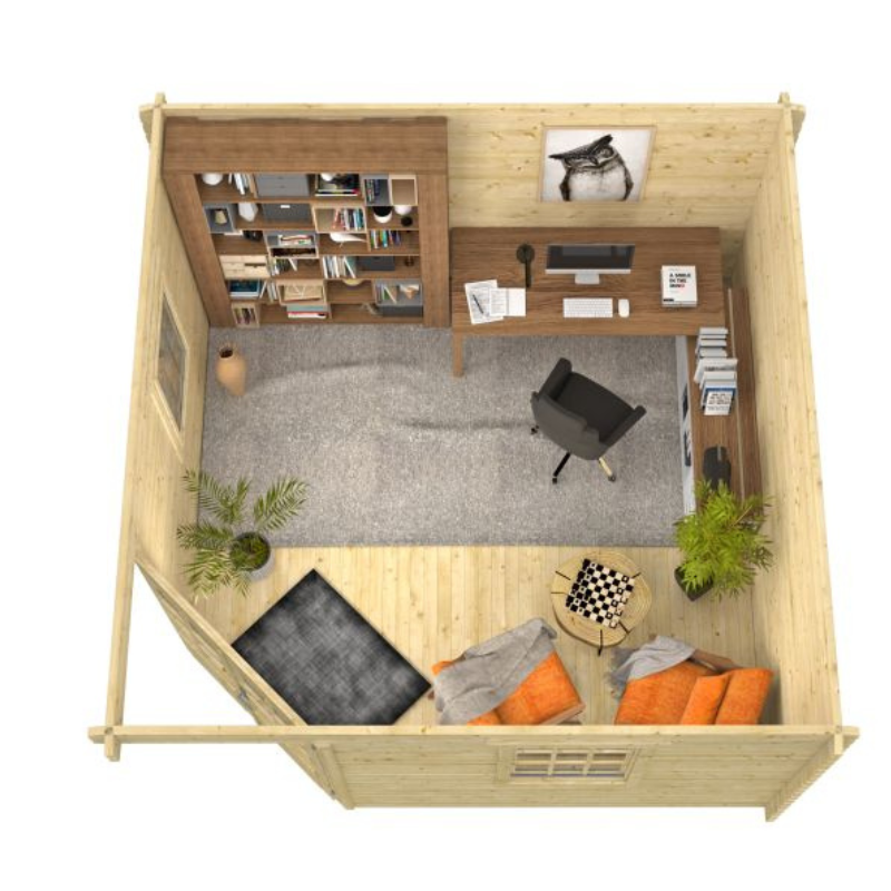 Blokhut hoekmodel Lotte 5 Blokhut hoekmodel Lotte - Afbeelding 5