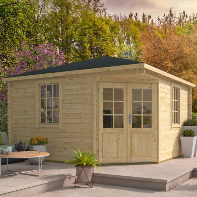 Blokhut hoekmodel Lotte 1 Blokhut hoekmodel Lotte