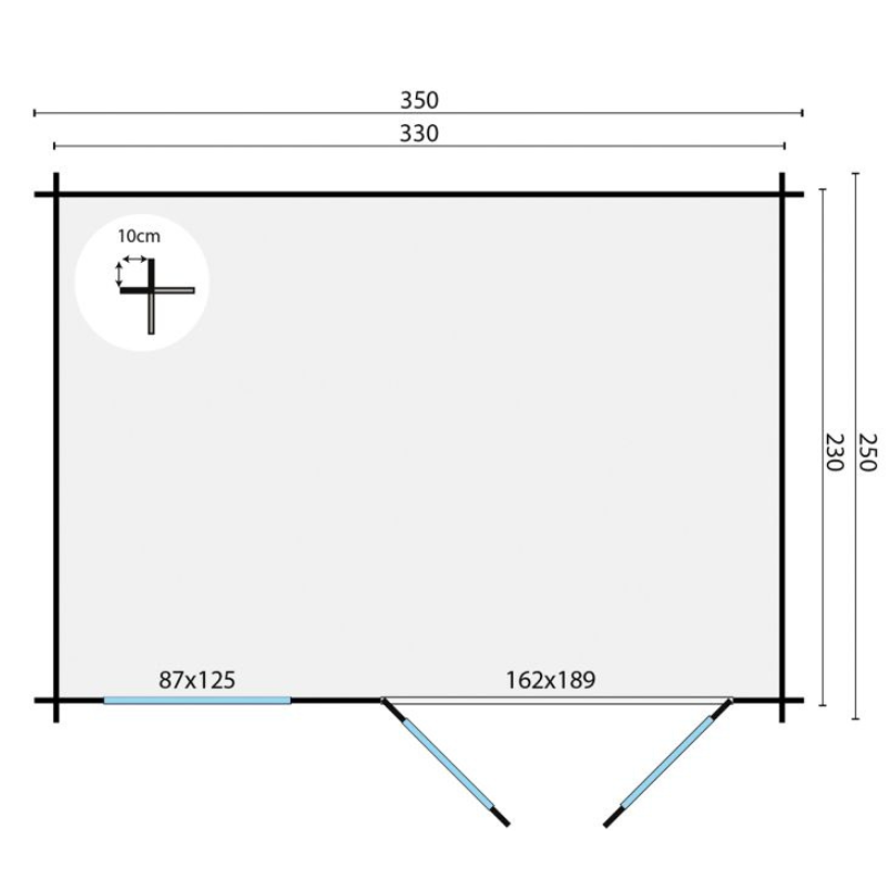 Blokhut Daisy 6 Blokhut Daisy - Afbeelding 6