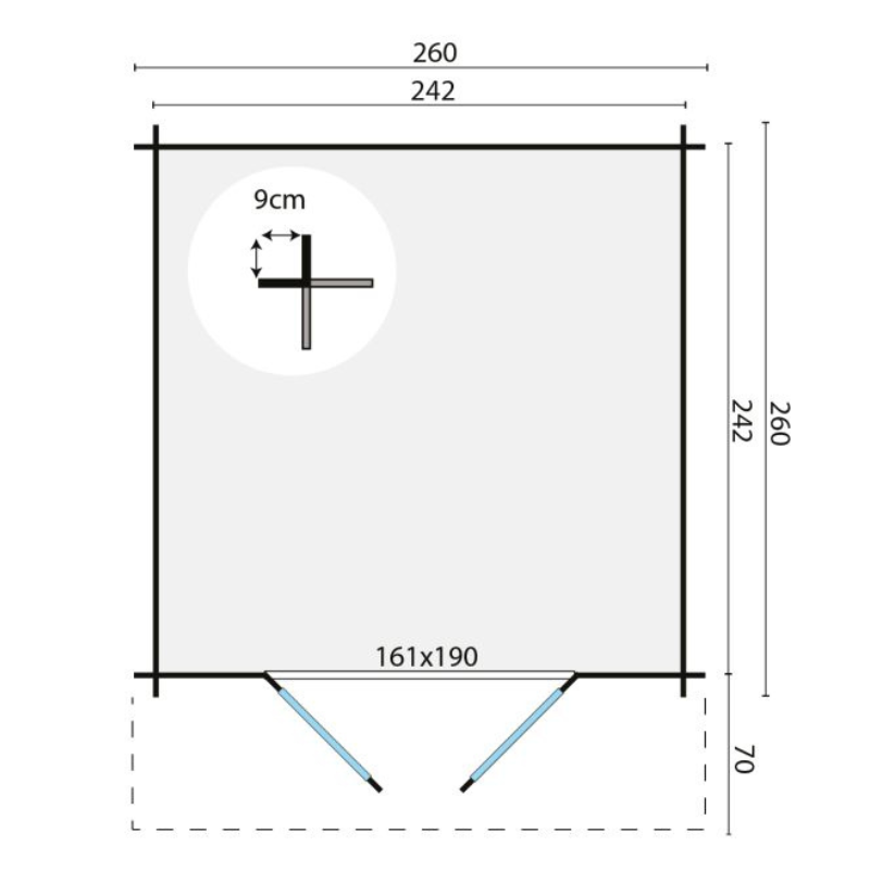 Blokhut Gitte 6 Blokhut Gitte - Afbeelding 6
