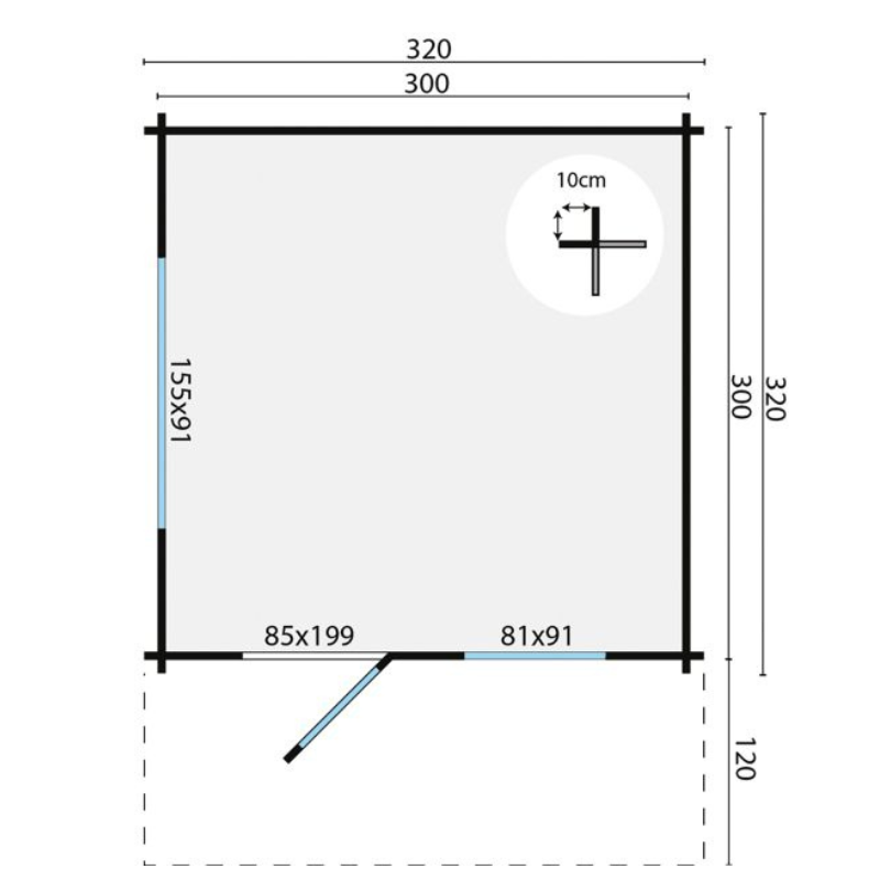 Blokhut Riho 6 Blokhut Riho - Afbeelding 6