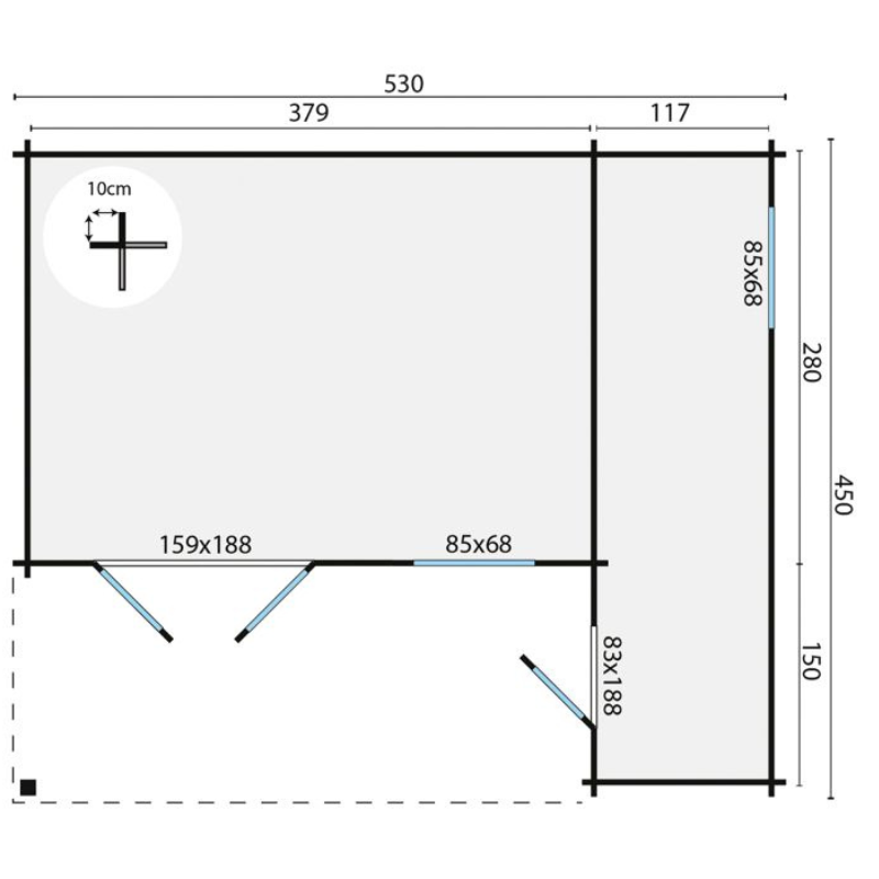 Blokhut Wolfgang 9 Blokhut Wolfgang - Afbeelding 9
