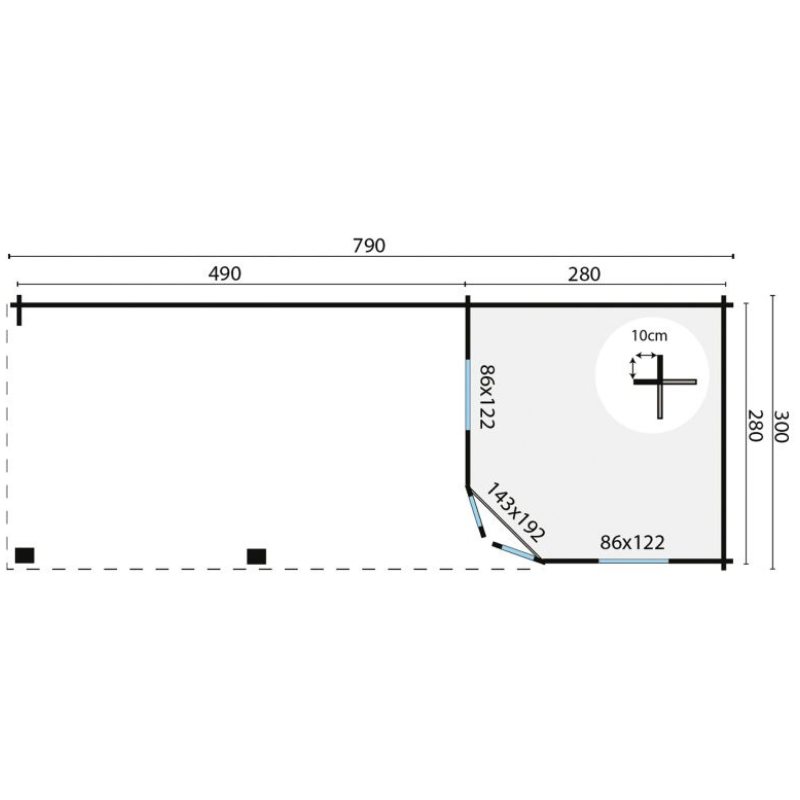Blokhut Bertil 7 Blokhut Bertil - Afbeelding 7