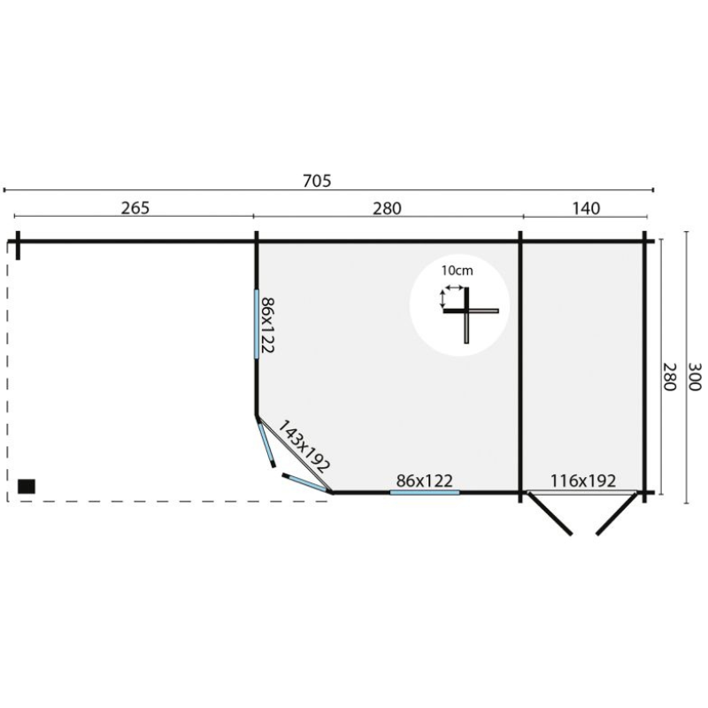 Blokhut Olson 6 Blokhut Olson - Afbeelding 6