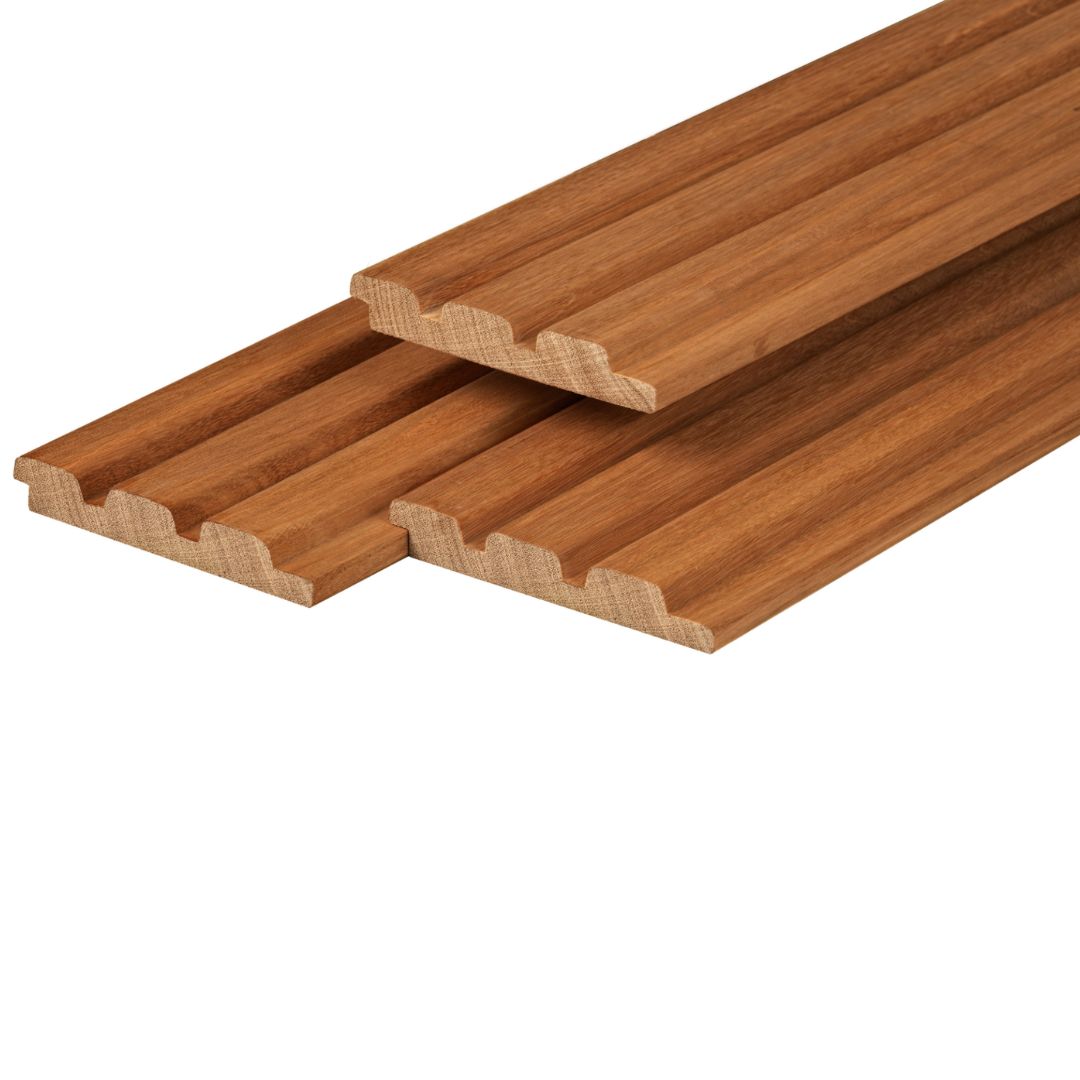 Fraké hardhout triple profiel 21x145mm - 455cm 1 Frake-hardhout-triple-profiel-21x145mm-455cm