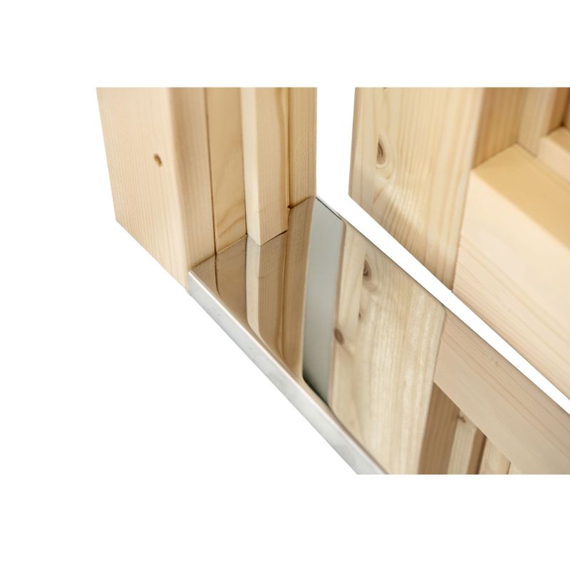 Vuren hout Enkele glas deur 8-ruits Deluxe rechts scharnierend 3 Vuren hout Enkele glas deur 8-ruits Deluxe rechts scharnierend - Afbeelding 3