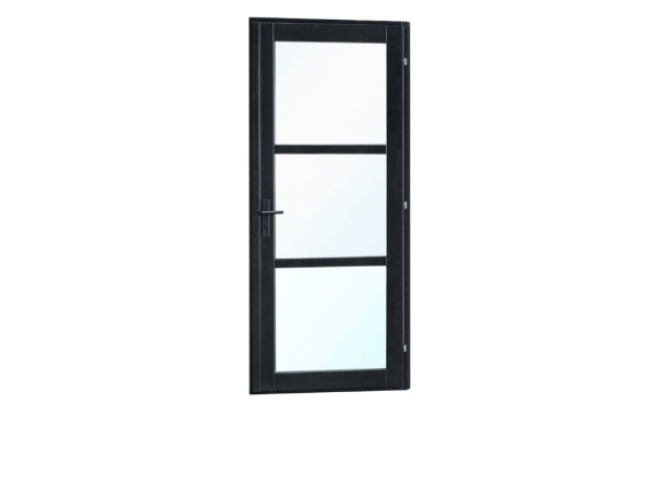 Zwarte-Steellook-Glasdeur-enkel-rechts-scharnierend