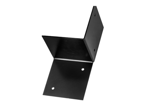 Pergola muurelement zwart gepoedercoat 12cm x 12cm Rechts