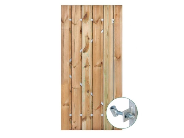 Tuinpoort geïmpregneerd met stalen frame 80cm