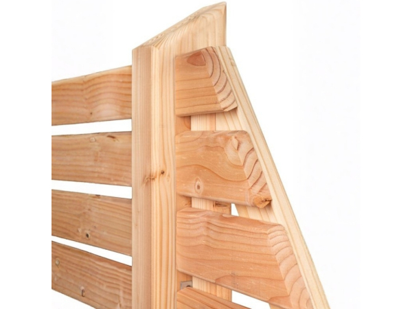Rhombusscherm Kaprun verloop rechts 90 × 180/90 cm – Douglas