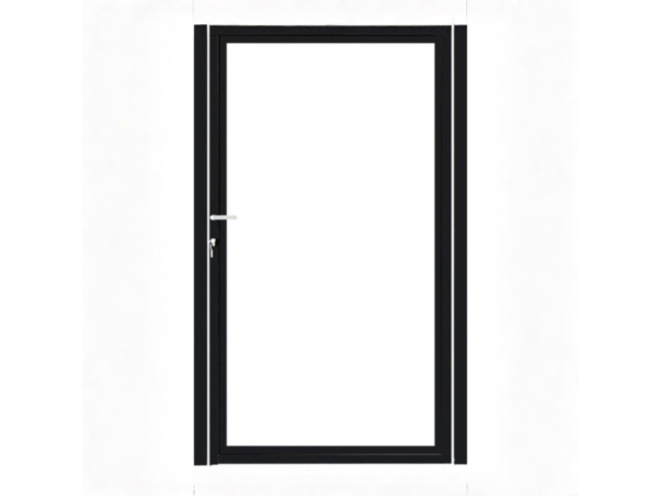PuraFence Deluxe stalen poortframe 125x180cm zwart