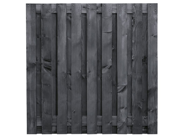 Zwart geïmpregneerd Douglas tuinscherm Karin 180x180cm