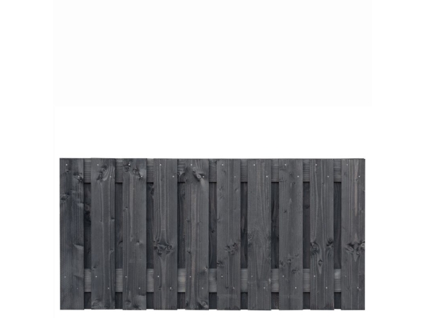 Zwart geïmpregneerd Douglas tuinscherm Marlies 180x90cm