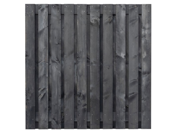 Zwart geïmpregneerd Douglas tuinscherm Marlies 180x180cm
